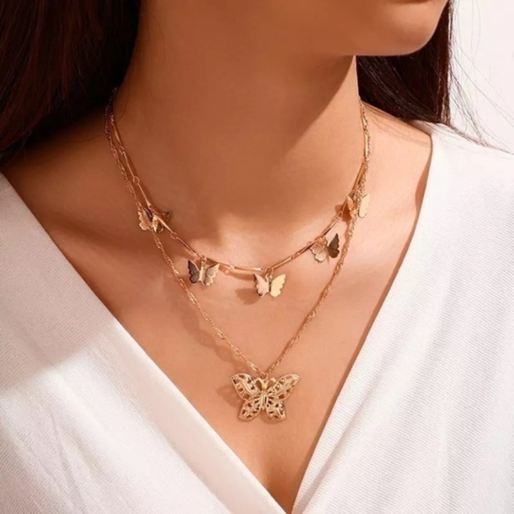 3/$30 🦋 Butterfly Layered Necklace